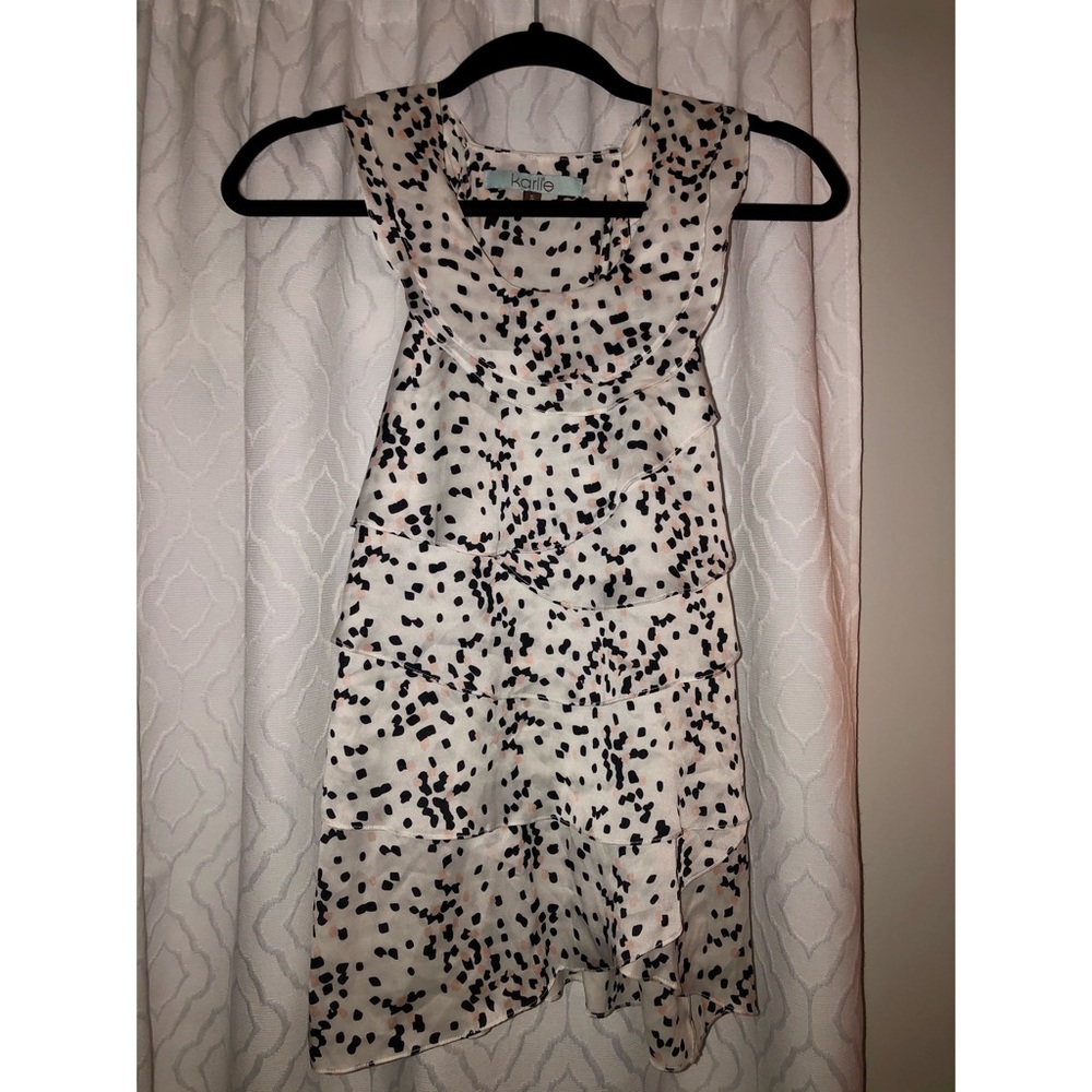 Karlie white layered dress tank - SMALL